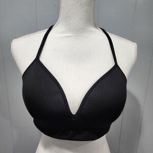 Athleta Pullover Black Sports Bra - Size Large